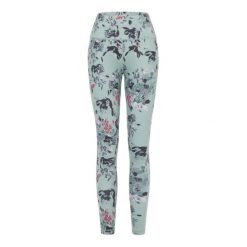 Damskie wpływowe legginsy. Zielone legginsy sportowe damskie Dare 2b, bez wzorów, na fitness i siłownię. W wyprzedaży za 129.99 zł.
