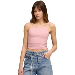 Podkoszulek damskie Puma Wardrobe Ess Ribbed Tank Top. Czerwone topy sportowe damskie Puma, xs, bez wzorów, z bawełny, bez ramiączek. Za 290.00 zł.
