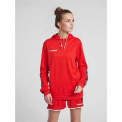 Bluza damska z kapturem Hummel hmlAUTHENTIC Poly. Szare bluzy sportowe damskie HUMMEL, xs, bez wzorów, z dżerseju, bez ramiączek, długie, z kapturem. Za 171.50 zł.
