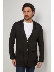 Lin Passion Lniana marynarka w kolorze czarnym rozmiar: L/XL. Czarne marynarki męskie Lin Passion, bez wzorów, ze lnu. Za 180.49 zł.