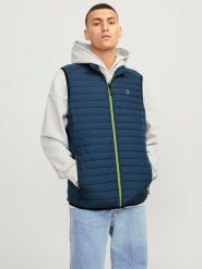 Jack & Jones Kamizelka pikowana w kolorze granatowym rozmiar: M. Niebieskie kamizelki męskie Jack & Jones, m. Za 70.24 zł.