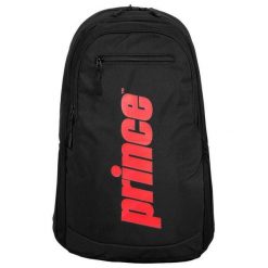 Plecak tenisowy Prince Challenger Backpack Black/Red. Czerwone plecaki męskie PRINCE, bez wzorów, z materiału. Za 229.99 zł.
