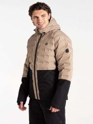 Dare 2b Kurtka narciarska "Ollie II" w kolorze beżowo-czarnym rozmiar: XL. Brązowe kurtki narciarskie i snowboardowe damskie Dare 2b, xl, bez wzorów, bez kaptura. Za 338.21 zł.