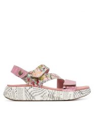 Laura Vita Sandały Nikito 19 Różowy. Czerwone sandały damskie Laura Vita, bez wzorów, ze skóry, bez obcasa, na płaskiej podeszwie. Za 429.99 zł.