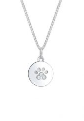 Elli Damski talerz na łapę pies kot z kryształkami ze srebra próby 925 Naszyjniki 1 ct. Naszyjniki damskie Elli, srebrne. Za 283.99 zł.