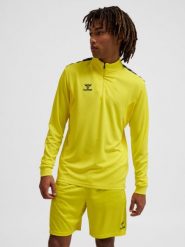 Kurtka z dresu Hummel Authentic half. Żółte kurtki męskie HUMMEL, xl, bez wzorów, z dresówki, sportowe, bez kaptura. Za 212.45 zł.