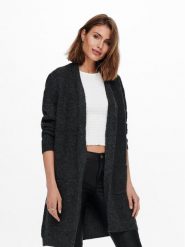 ONLY Kardigan 15179815 Szary Regular Fit. Szare kardigany damskie Only, xs, bez wzorów, z syntetyku. Za 199.99 zł.