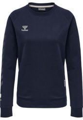 Damska bluza bawełniana Hummel Move Grid. Niebieskie bluzy z nadrukiem damskie HUMMEL, xl, z bawełny. Za 238.00 zł.