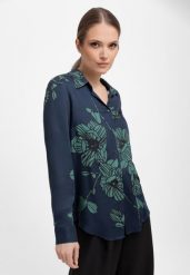 Koszula w kwiaty K-ARMA. Koszule damskie Volcano, m, bez wzorów, z materiału, biznesowe, bez kołnierzyka, bez ramiączek. Za 139.99 zł.