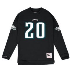 Bluza ls Philadelphia Eagles. Czarne bluzy bez kaptura męskie Mitchell & Ness, m. Za 467.00 zł.