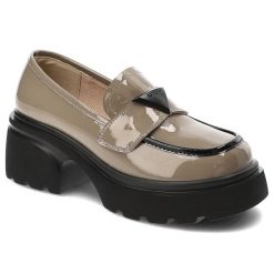 Beżowe Półbuty Artiker Stylowe Obuwie Damskie Na Obcasie. Brązowe półbuty damskie Artiker, bez wzorów, ze skóry, eleganckie, bez obcasa, na obcasie. Za 259.00 zł.