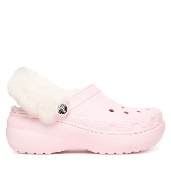 Klapki Crocs. Czerwone klapki damskie Crocs, bez wzorów, bez obcasa. Za 309.99 zł.