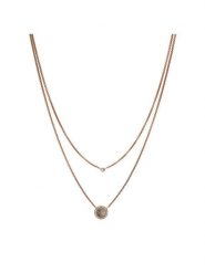 Fossil Naszyjnik Val JF02953791 Złoty. Żółte naszyjniki damskie Fossil, metalowe. Za 149.99 zł.