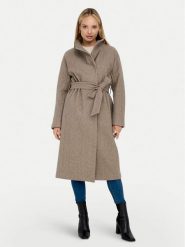 ONLY Płaszcz przejściowy Emma 15234634 Beżowy Regular Fit. Brązowe płaszcze damskie Only, m, bez wzorów, z syntetyku. Za 379.99 zł.
