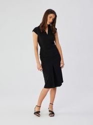 Stylove Sukienka w kolorze czarnym rozmiar: L. Czarne sukienki damskie Stylove, l, bez wzorów, bez kołnierzyka, bez ramiączek, midi. Za 144.58 zł.