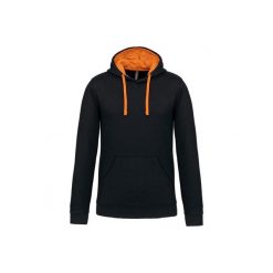 Kontrastowa bluza z kapturem Kariban. Brązowe bluzy z kapturem męskie KARIBAN, m. Za 177.50 zł.