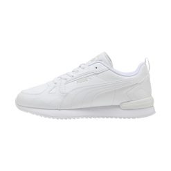 Buty męskie Puma R78 Cyclone - skóra naturalna, wkładka SoftFoam+. Białe buty fitness męskie Puma, do biegania. Za 230.99 zł.