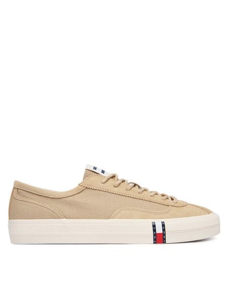 Tommy Jeans Tenisówki Archive Vulc Y2K EM0EM01760 Beżowy ciemny. Brązowe trampki i tenisówki męskie Tommy Jeans, bez wzorów, z jeansu, bez zapięcia. Za 261.99 zł.