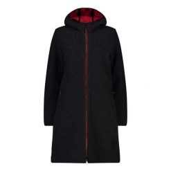Parka dla kobiet CMP. Czarne parki damskie CMP, bez wzorów, z syntetyku. Za 705.90 zł.