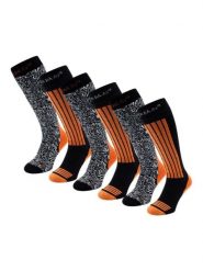 Skarpety narciarskie - Unisex - 6 par - Pomarańczowe. Brązowe skarpetki damskie POEDERBAAS, bez wzorów, z elastanu. Za 242.82 zł.