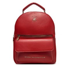 Plecak Beverly Hills Polo Club. Czerwone plecaki damskie Beverly Hills Polo Club, bez wzorów. Za 139.99 zł.