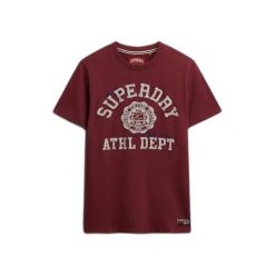 Koszulka Superdry Vintage Prep. Czerwone szorty męskie Superdry., bez wzorów, z materiału, eleganckie. Za 173.60 zł.