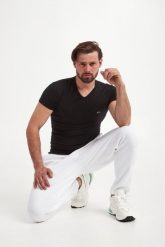 T-shirt męski 2-PAK ARMANI EXCHANGE. T-shirty męskie Armani Exchange, l, bez wzorów, bez kołnierzyka. W wyprzedaży za 159.20 zł.