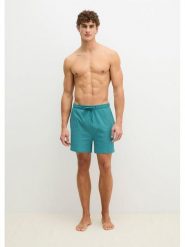Marc O´Polo Bodywear Szorty dresowe w kolorze turkusowym rozmiar: XL. Niebieskie szorty męskie z dresówki, bez kołnierzyka. Za 69.95 zł.
