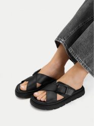G-Star Raw Klapki CEO-WI16-MARS-02 Czarny. Czarne klapki damskie G-Star, bez wzorów, ze skóry, bez obcasa. Za 133.99 zł.