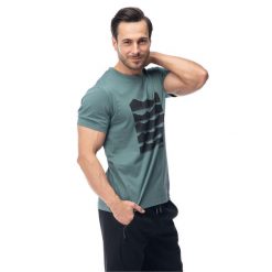 T-shirt Męski Amezo. Szare t-shirty męskie Hi-tec, l, bez wzorów, z bawełny, bez kołnierzyka. Za 83.99 zł.