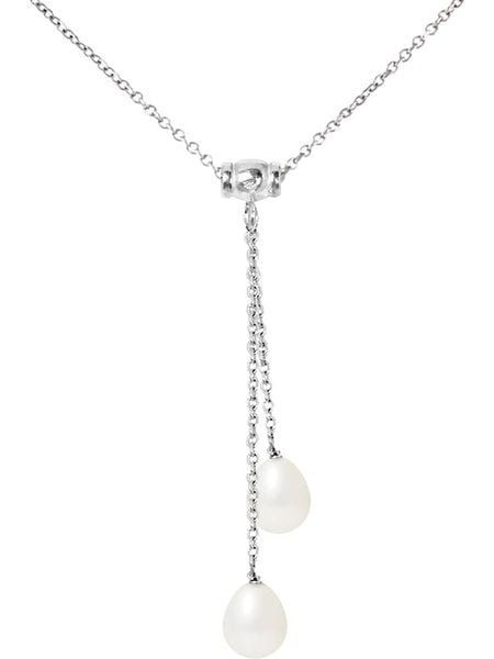 Mitzuko Srebrny naszyjnik "You&Me" z perłami - dł. 42 cm rozmiar: onesize. Białe naszyjniki damskie Mitzuko, srebrne. Za 304.99 zł.