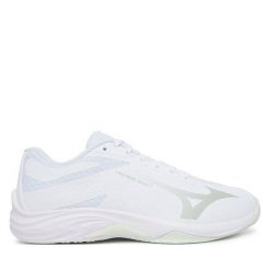 Buty halowe Mizuno. Białe buty sportowe na co dzień damskie Mizuno, bez wzorów. Za 389.99 zł.