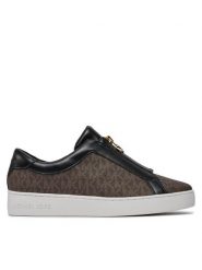MICHAEL Michael Kors Sneakersy Keaton Zip Slip On 43R4KTFP2B Brązowy. Brązowe trampki i tenisówki damskie MICHAEL Michael Kors, bez wzorów, ze skóry. Za 459.99 zł.