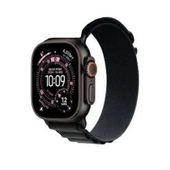 Zegarek smartwatch Apple Ultra 3 z czarnego tytanu. Czarne, cyfrowe zegarki męskie Apple. Za 6,038.75 zł.