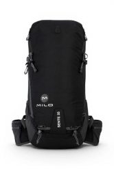 Plecak wspinaczkowy Milo SENTE 35 czarny, 35L z raincover i gwizdkiem. Czarne plecaki damskie Milo, bez wzorów, z nylonu. Za 399.00 zł.