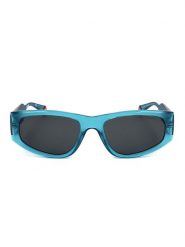 Polaroid Okulary przeciwsłoneczne unisex w kolorze błękitno-czarnym rozmiar: 55. Czarne okulary przeciwsłoneczne damskie Polaroid. Za 91.77 zł.