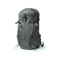 Plecak unisex 40 l do uprawiania turystyki górskiej i pieszej LAUREL. Szare plecaki damskie IZAS, bez wzorów, z materiału. Za 451.99 zł.
