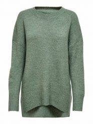 ONLY Sweter "Nanjing" w kolorze zielonym rozmiar: S. Zielone swetry klasyczne damskie Only, s, bez kołnierzyka. Za 127.35 zł.
