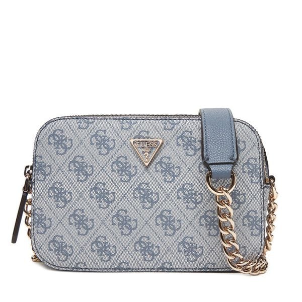 Torebka Guess. Niebieskie torebki klasyczne damskie Guess, z aplikacjami, wizytowe, bez kołnierzyka, bez ramiączek. Za 319.99 zł.