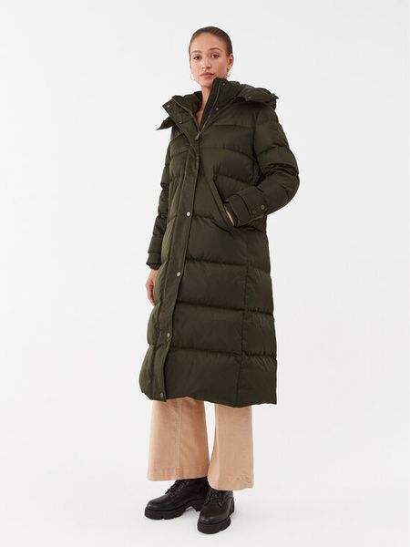 Guess Kurtka puchowa W3BL41 WFSW2 Khaki Regular Fit. Brązowe kurtki damskie Guess, m, z aplikacjami, z puchu, bez kaptura. Za 939.99 zł.