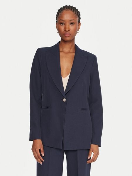 Maryley Marynarka 25IB187/M06/43BL Granatowy Regular Fit. Niebieskie marynarki i żakiety damskie Maryley, m, bez wzorów, z syntetyku. Za 409.99 zł.