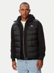 Tommy Jeans Kamizelka DM0DM23232 Czarny Regular Fit. Czarne kamizelki męskie Tommy Jeans, m, z jeansu. Za 649.99 zł.