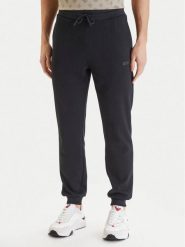 Guess Spodnie dresowe Z6GB02 K2844 Czarny Regular Fit. Czarne spodnie dresowe męskie Guess, z aplikacjami, z dresówki. Za 344.99 zł.