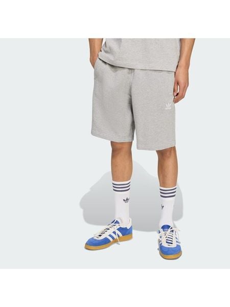 Adidas Szorty sportowe Essentials Trefoil JW8624 Szary Regular Fit. Szare szorty męskie Adidas, bez wzorów, z bawełny, sportowe. Za 129.99 zł.