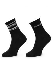 Calvin Klein Skarpety długie 701241453 Czarny. Czarne skarpetki damskie CALVIN KLEIN, bez wzorów, z bawełny. Za 64.99 zł.