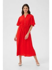 Cream Sukienka w kolorze czerwonym rozmiar: 36. Czerwone sukienki damskie Cream, na co dzień, bez wzorów, bez kołnierzyka, bez ramiączek, midi, proste. Za 113.99 zł.