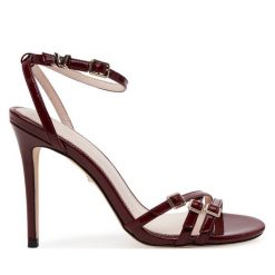Sandały Marciano Guess. Czerwone sandały damskie Marciano Guess, z aplikacjami, bez obcasa, na szpilce. Za 619.99 zł.