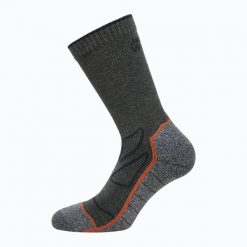 Skarpety Jack Wolfskin Vojo Sock Cl C. Szare skarpetki damskie Jack Wolfskin, bez wzorów, z elastanu. Za 69.99 zł.