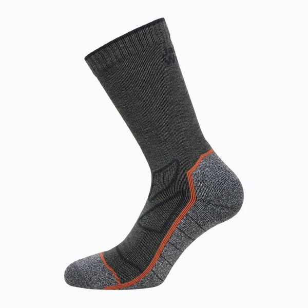 Skarpety Jack Wolfskin Vojo Sock Cl C. Szare skarpetki damskie Jack Wolfskin, bez wzorów, z elastanu. Za 69.99 zł.