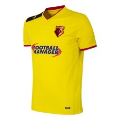 Koszulka retro piłkarska dla dorosłych - Watford FC 2012-13 - Żółta. Żółte t-shirty sportowe męskie COPA FOOTBALL, bez ramiączek, do piłki nożnej. Za 298.21 zł.